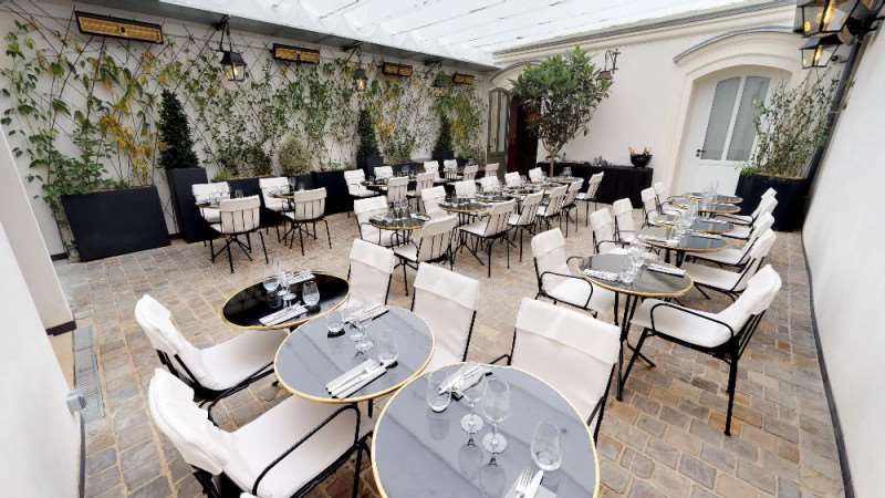 Mom'Art Hotel Париж Ресторан фото